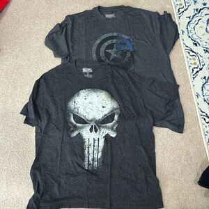 2 Marvel t-shirts